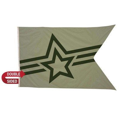 5' x 8' Polyester Guidon Flag Double-Sided