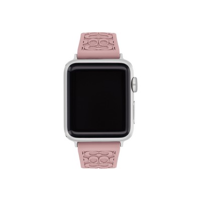 Coach® Pink Apple Watch® Rubber Strap