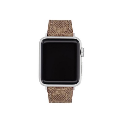 Coach® Tan Beige Apple Watch® Canvas Strap