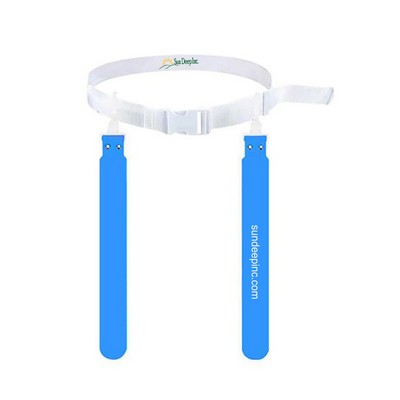 1 Player Adjustable Flag Football Set for Kids or Adults, 1 Belt & 2 Flags