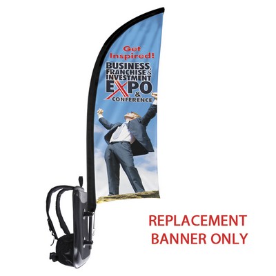 Backpack - Replacement Shark Fin Flag Only-Double Sided