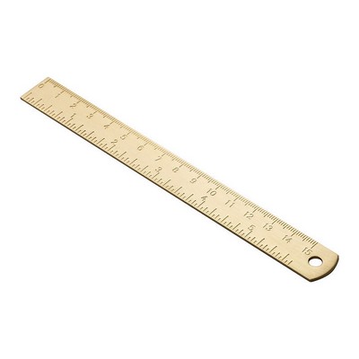 6" Copper Ruler, Solid Ruler Bookmark