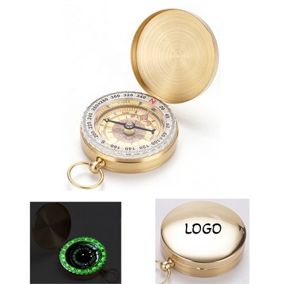 Portable Copper Luminous Compass Navigation