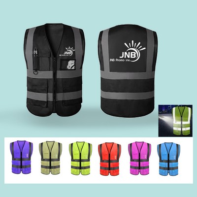 Safety Vest with Reflective Pouch