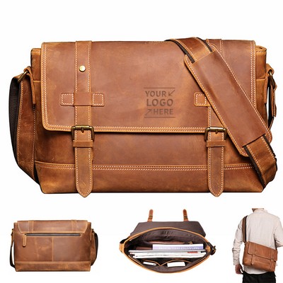 Men's Leather Shoulder Bag