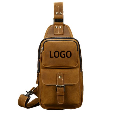 Genuine Leather Crossbody Shoulder Bag