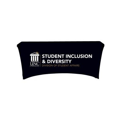 8' Standard Fitted Stretch Table Cover - Standard Fabric