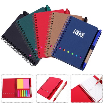 Spiral Notebook w/Sticky Notes