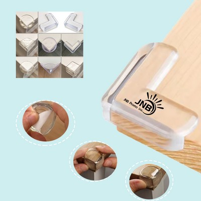 L-Shaped Transparent Table Corner Cushions