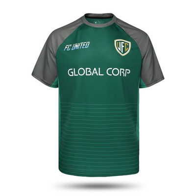 Dye Sublimated Crew Neck Performance T Shirt