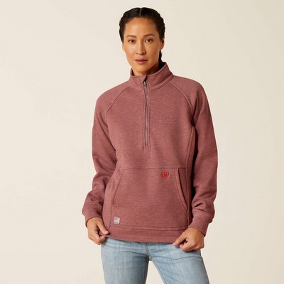 Arait® Men's Rose Taupe FR Primo Fleece 2.0 ¼ Zip Sweater