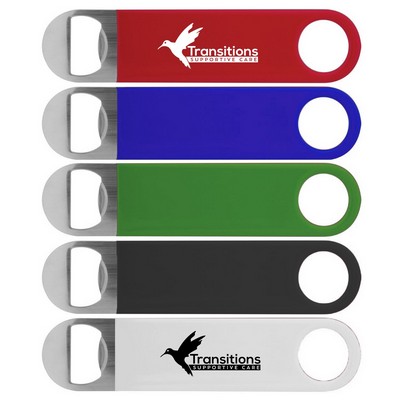 Large Vinyl Wrapped Paddle Bottle Opener