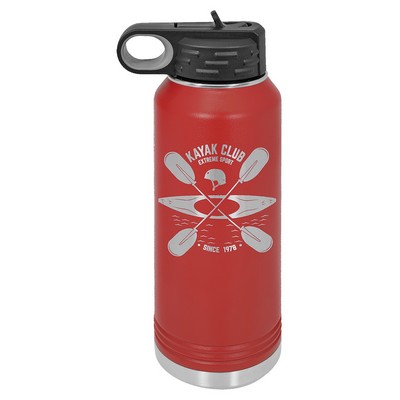 Polar Camel 32oz Red Stainless Steel Water Bottle