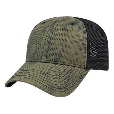 Cap America® Tactical Screen Print Cap w/Mesh Back