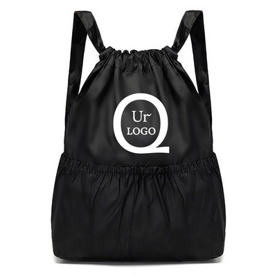 11.81X19.69" Nylon Drawstring Backpack