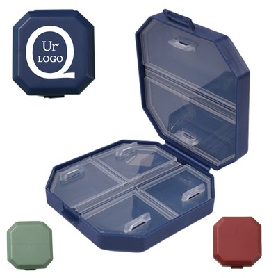 6 Compartments Medicine Case