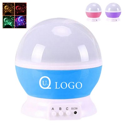 Children Led Rotating Star Projection Lamp