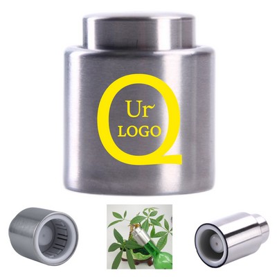 Stainless Steel Press-On Wine Stopper