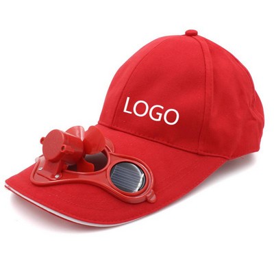 Solar Powered Fan Cooling Baseball Cap