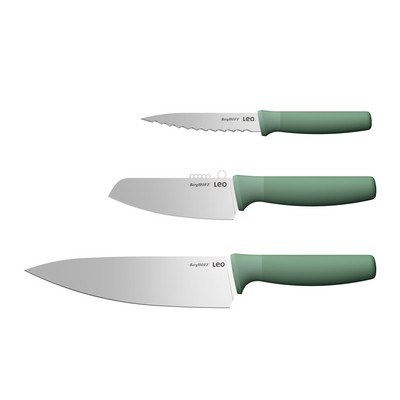BergHoff Leo Forest Recycled Ss 3Pc Specialty Knife Set