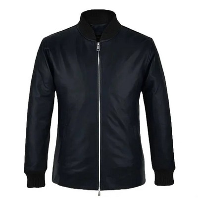 Leather Bomber Jacket for Men's