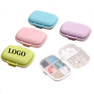 8 Compartments Cross Pill Case Tablet Box