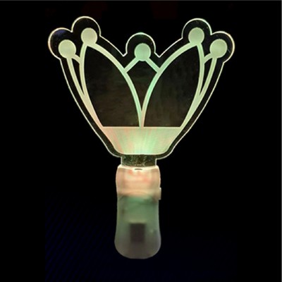 Music Festival Crown Shape Multi Colors Light Glow Stick Handheld Glow Sign Glow Stick Wand