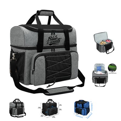 Bowling Ball Bag with Dual Ball Holder and Shoe Compartment