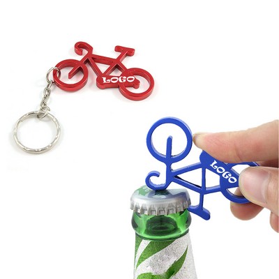 Bicycle Bike Bottle Opener Keychain
