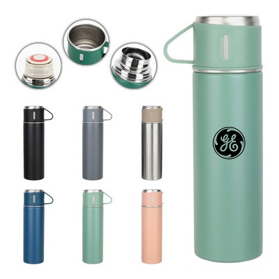 17 Oz Stainless Steel Vacuum Flask Thermo Bottle With Cup