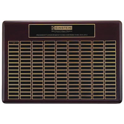 Elegant Rosewood perpetual plaque with rosewood piano-finish - 144 plates