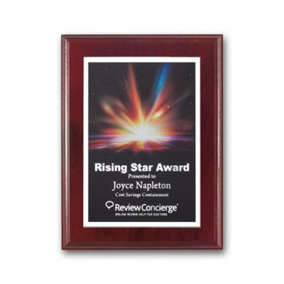 SpectraPrint™ Plaque - Mahogany White