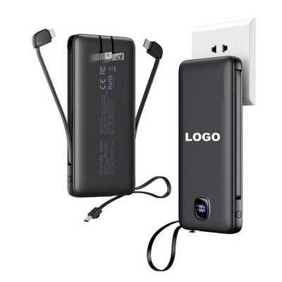 10,000Mah Multi-Function Power Bank With Built-In Ac Outlet