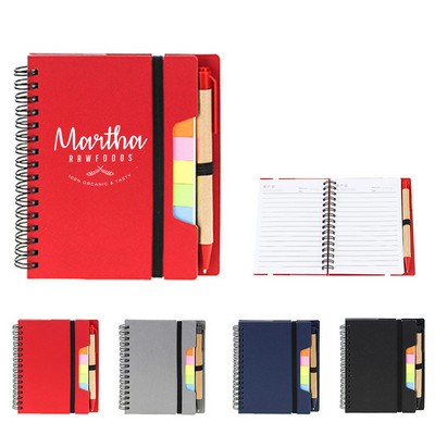 Multi Function Notebook with Sticky Note