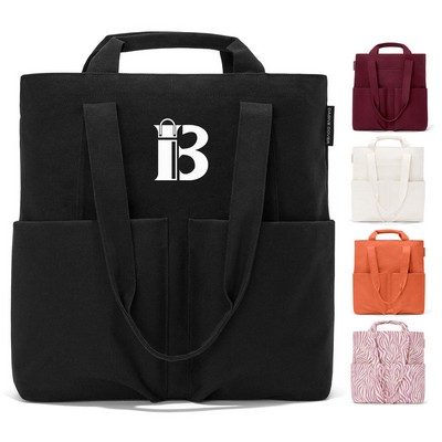 Large Canvas Tote Bag w/ Double Handles