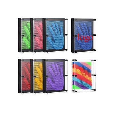 Custom 3D Pin Art Board Sensory Fidget Toy 5"x4"x2"