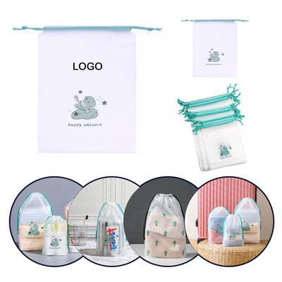 Unicorn - Themed Drawstring Toiletry and Storage Bag