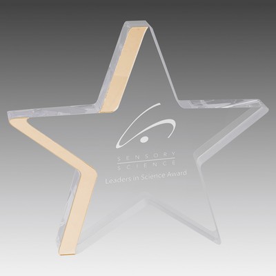 Star Acrylic with Colored Edge