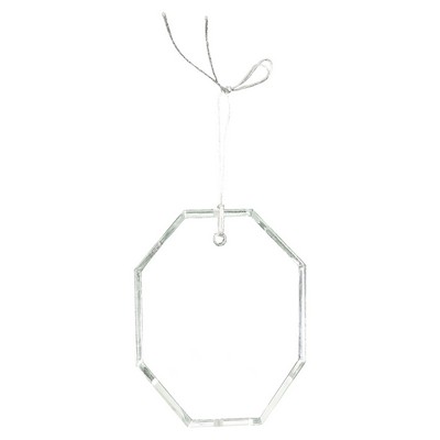 Crystal Ornament with Silver Loop
