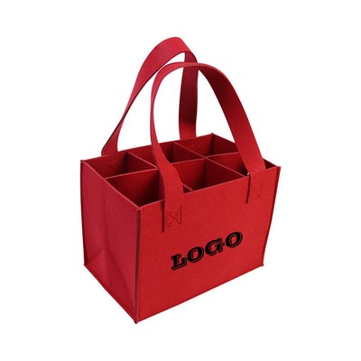 Felt Red Wine Bag