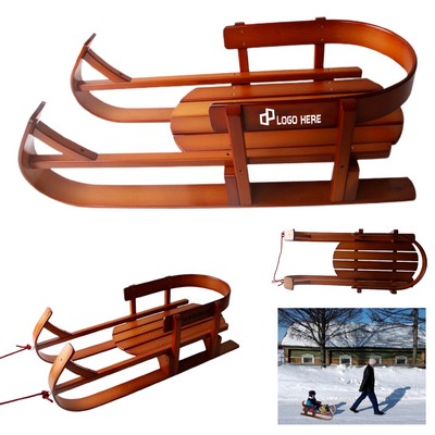 Wooden Snow Sled