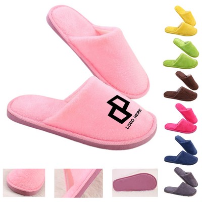 Winter Plush Slippers W/ Eva Sole