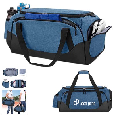 Travel Duffel Bag W/ Cooler For 6 Can Drinks