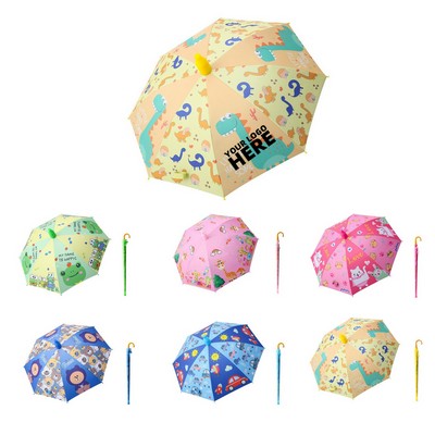 8 Bone Children's Safety Anti-Poke Cartoon Umbrella