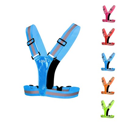 LED Enhanced Reflective Running Vest