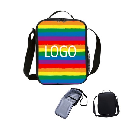 LGBTQ Rainbow Pride Insulated Lunch Tote