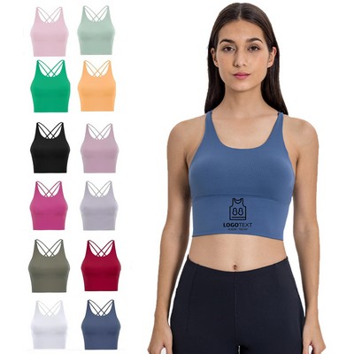 Cross Back Sports Yoga Bra