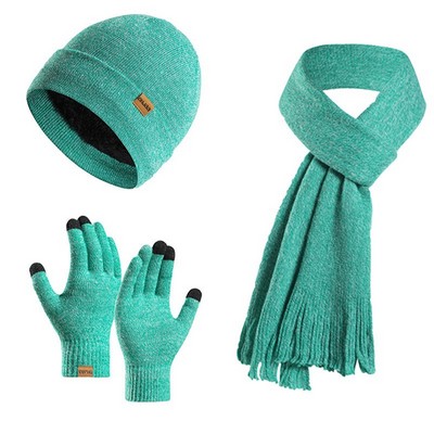 Winter Warmth Trio Set (Beanie, Gloves, Scarf)