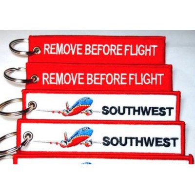 4" x 1" Embroidered Luggage/KeyTag