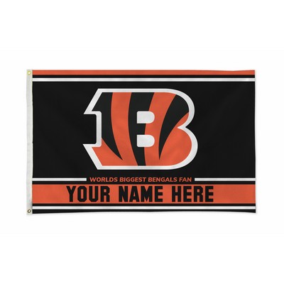 Cincinnati Bengals Personalized NFL® Flag (3'x5')
